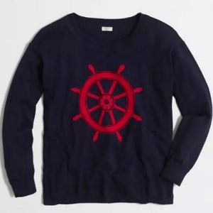 J. Crew Factory Intarsia Ahip Wheel Sweater